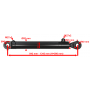 SIŁOWNIK HYDRAULICZNY CJ2F 80x45 SKOK 500 L=843 mm